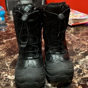 Columbia Black Kids Winter Boots